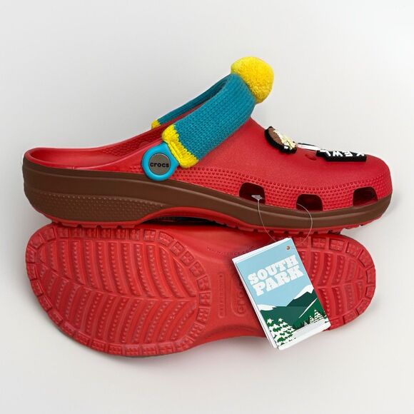 CROCS South Park Cartman Classic Clog 211500-90H Men’s 12 Slip On Red Blue New main image 11